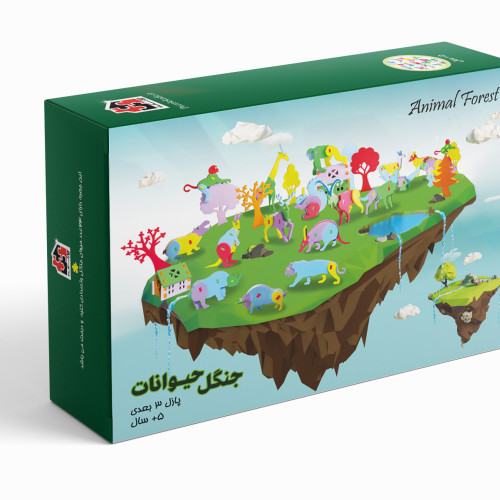 جنگل حیوانات پازل حجمی 3 بعدی فومی  - جنگل حیوانات - تصویر 5