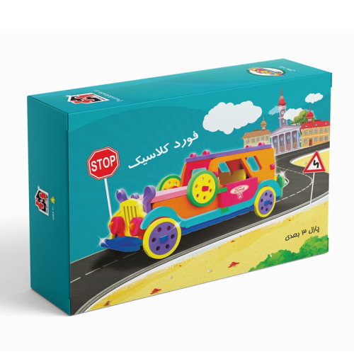 فورد کلاسیک پازل حجمی سه بعدی  فومی - فورد کلاسیک - تصویر 1