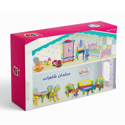 مبلمان شاهزاده پازل حجمی 3 بعدی فومی - مبلمان شاهزاده - تصویر 1