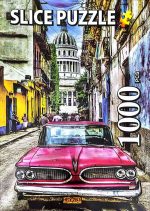 پازل 1000 تیکه خارجی مارک  اسلایس طرح ماشین قدیمی در هاوانا old car in havana